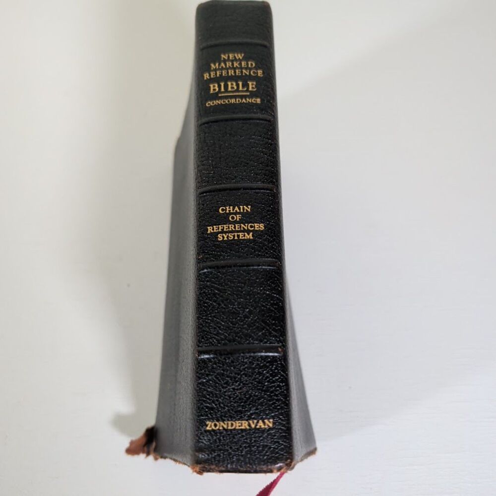 Vintage "New Marked Reference Bible" KJV - Color-Coded Study System - Zondervan